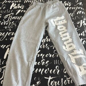 YoungLA Big Patch Sweats Gray